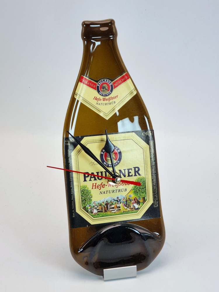 Bierflaschenuhr Paulaner